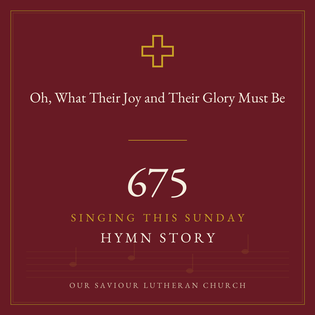 Cover art for Oh, What Their Joy and Their Glory Must Be